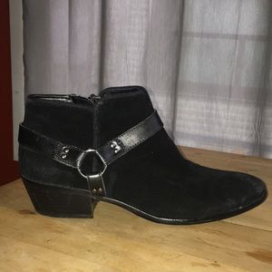 Sam Edelman Phoenix Boots, black suede size 8
